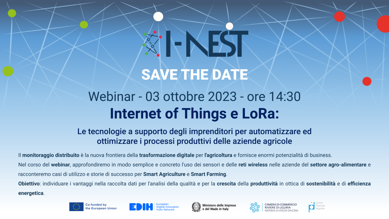 CCIAA Riviere di Liguria - Internet of Things e LoRa - 03 ottobre 2023